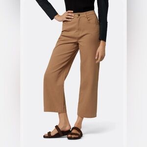 Joie Womens Lierre Wide-Leg Cropped Pants , Size 10, Color: Tigers eye